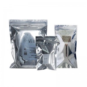 Custom nga pag-imprenta resealable zipper anti-static shielding packaging bag electronic components antistatic bag