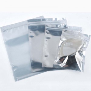 Custom percetakan seleting resealable anti statik shielding bungkusan kantong komponén éléktronik tas antistatic