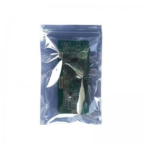 Custom printing resealable zipper anti-static shielding packaging bag ອົງປະກອບເອເລັກໂຕຣນິກຖົງ antistatic