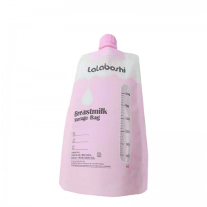 Изготовленная на заказ прочная герметичная многоразовая сумка для хранения грудного молока для детских напитков, сока, стоячий мешочек с носиком