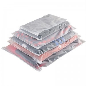 Saco de embalagem com zíper deslizante transparente ecologicamente correto personalizado para roupas Sacos de embalagem com zíper