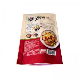 Fabricante de bolsas de alimentos, cremalleira lateral personalizada, selado de tres lados, bolsa de envasado de alimentos lista para comer