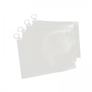 कपड्यांच्या पॅकेजिंगसाठी कस्टम प्रिंटिंग लोगो पारदर्शक फ्रॉस्टेड पुल रिंग झिप लॉक बॅग PVC EVA झिपर बॅग