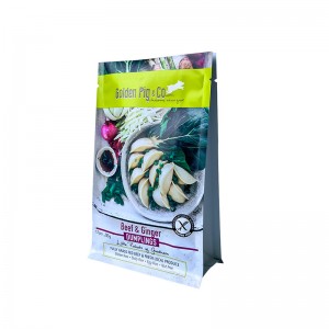 Brugerdefineret folielamineret frossenpose varmeforseglet fladbundspose til frosne fødevarer vakuumemballagepose