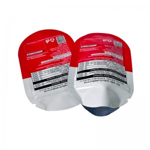Custom nga baho nga pamatuod nga ziplock Dili regular nga talagsaon nga porma mylar bags 3.5g aluminum foil packaging bag manufacturer