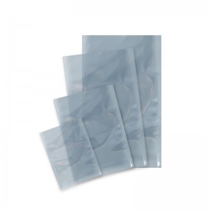 Bolsa de protección ESD antiestática de material laminado semitransparente superior abierto personalizado bolsa plana antiestática