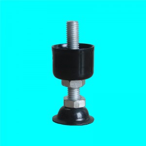 Industrial adjustable leveling feet for pipe rack system