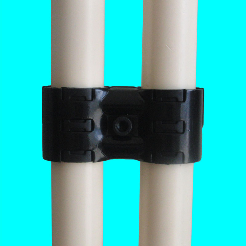 Lean tube connector coated with black electrophoresis finishing