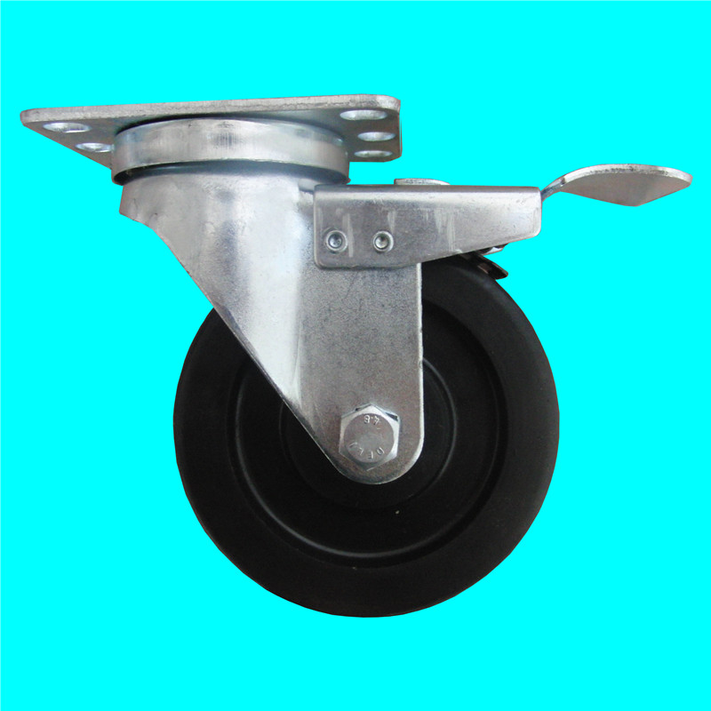 3 inch plate swivel caster wheels with locking