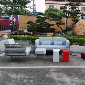Outdoor Sectional Sofa Aluminum Seat, Patio Backyard Pool
