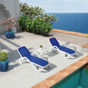 2021 wholesale price Oak Bar Chair - Import Plastic Swimming Pool Beach Lounge Chair – Yufulong