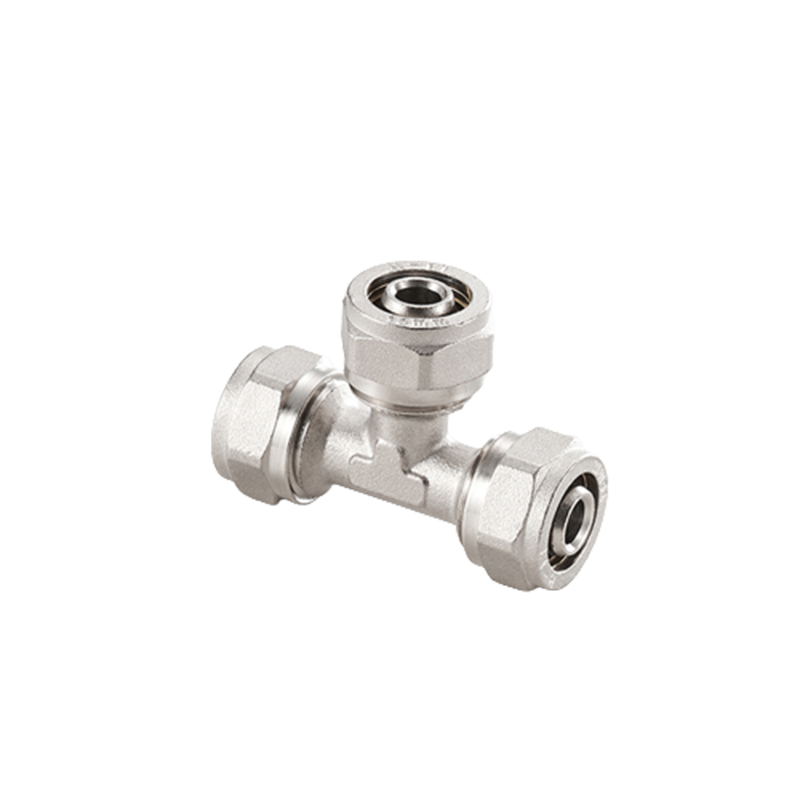 Equal Tee Brass Compression Fitting For Al-pex Pipe