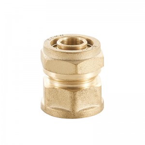 Female Straight Brass Compression Fitting For Pex Pipe