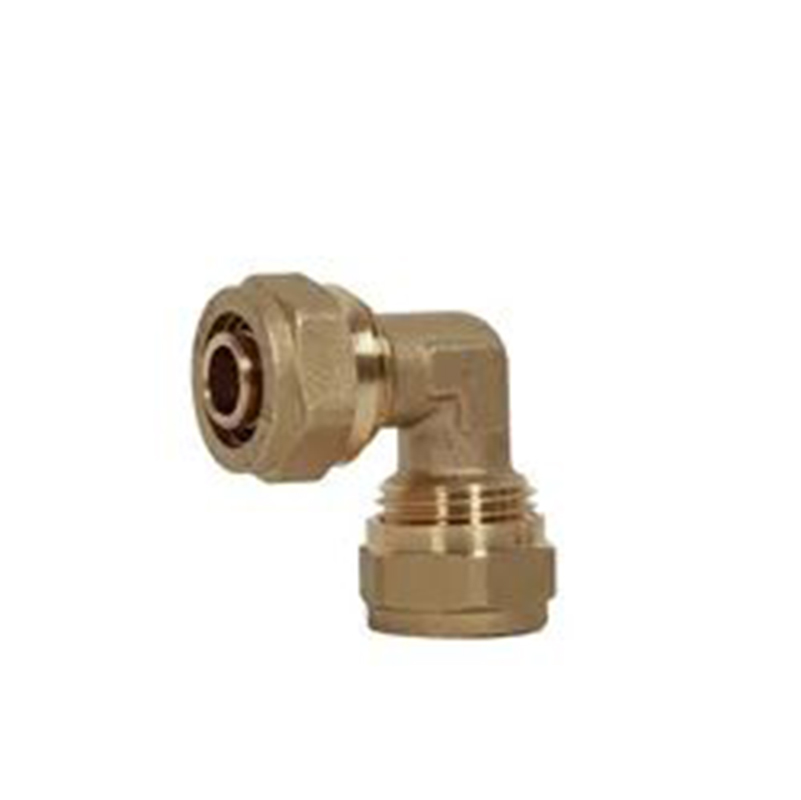 China Supplier aluminum multilayer pipe screw elbow fittings plastic water pipe wall plated fitting