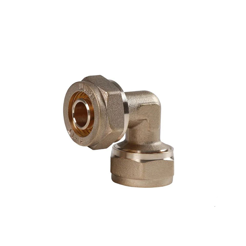 High-Quality Plumbing brass compression pex fitting Female coupler elbow ferrule joint para sa pex pipe