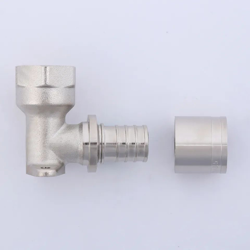 LU16 LU20*3/4 FL Water pipe press plumbing fitting Brass Tee socket coupling Tube Fitting Connection Para sa Pipe