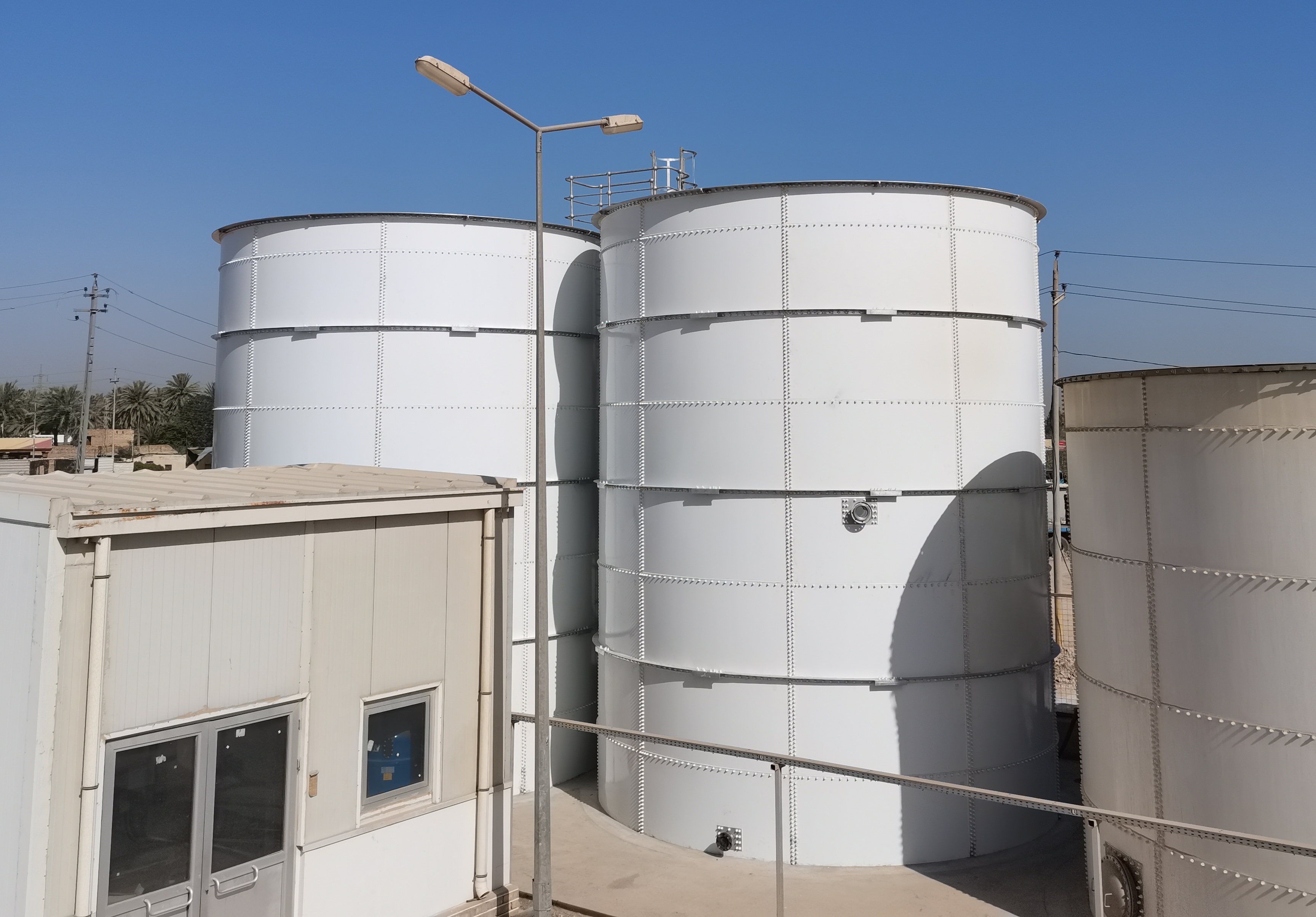 YHR two Glass-Fused-to-Steel Tank for drinking water was successfully installed in Iraq