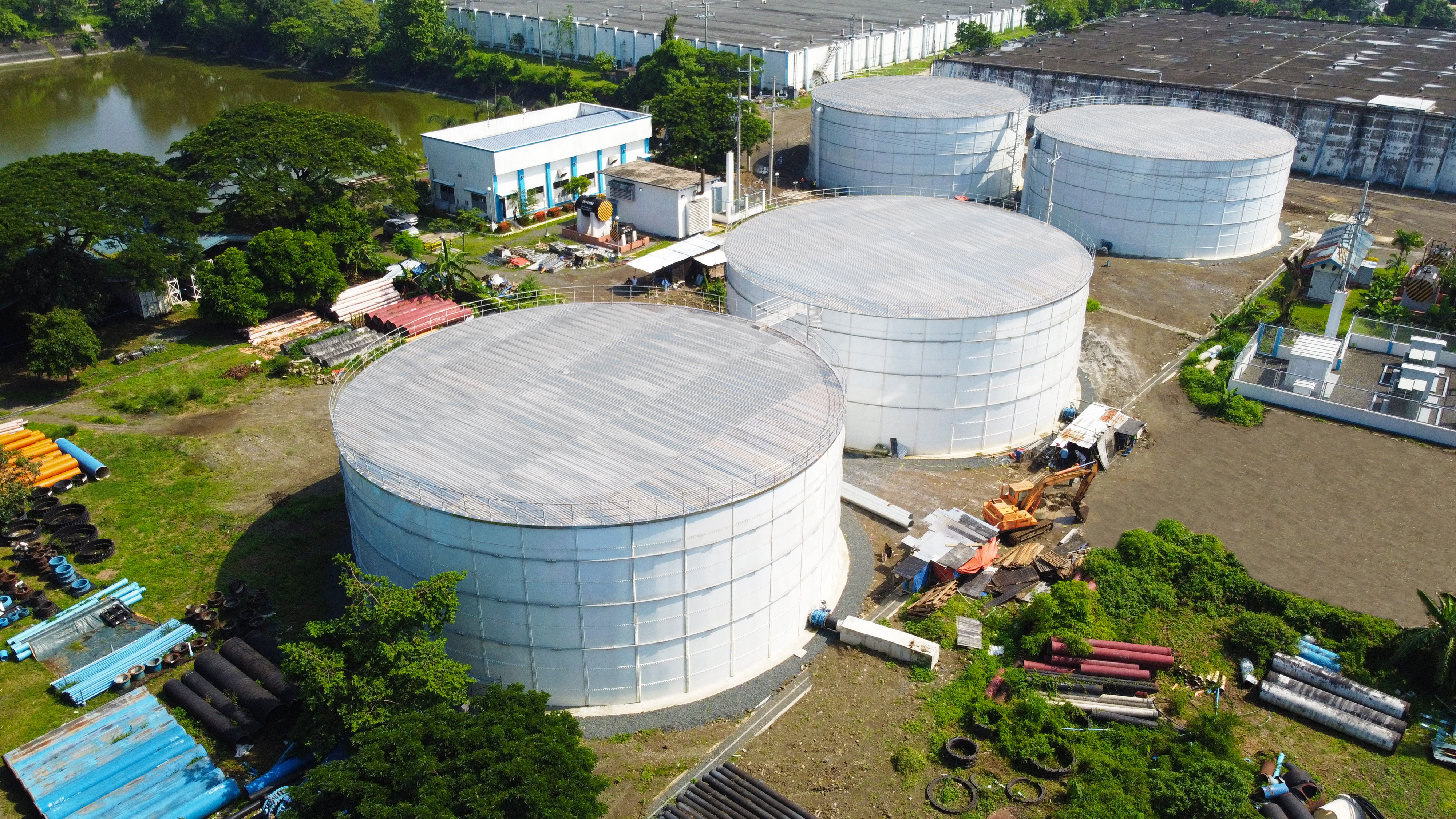 YHR Finished 4*5000 m3 Drinking Water Tanks in Philippines