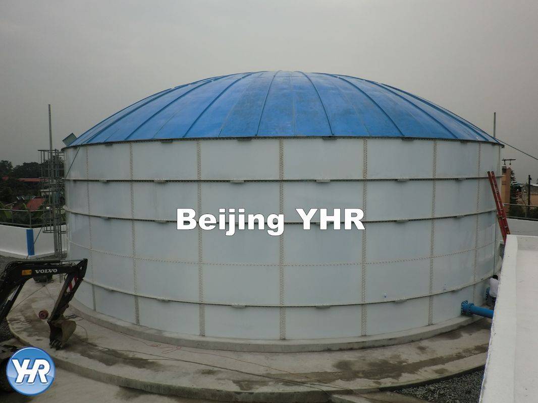Hot New Products Glass Fused To Steel Tank - Round Cylindrical GFS Potable Water Storage Tanks Aluminum Flat Roof – YHR