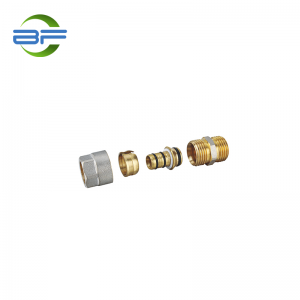 BF001 BRASS STRAIGHT MALE COUPLER FITTING PARA SA MULTILAYER PIPE