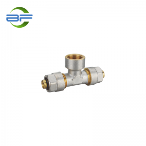 BF008 BRASS FEMALE TEE FITTING PARA SA MULTILAYER PIPE