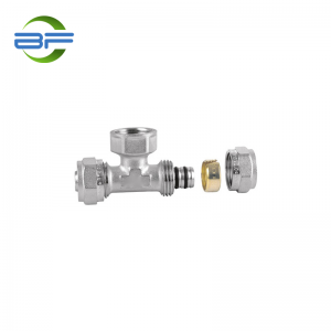 BF108 BRASS FEMALE TEE FITTING PARA SA MULTILAYER PIPE