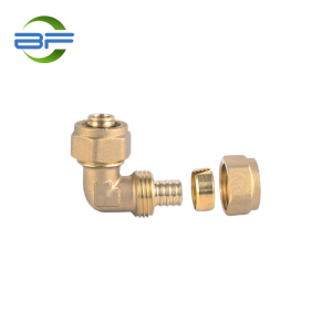 BF206 BRASS DOUBLE EBOW FITTING UNTUK PAIP PEX