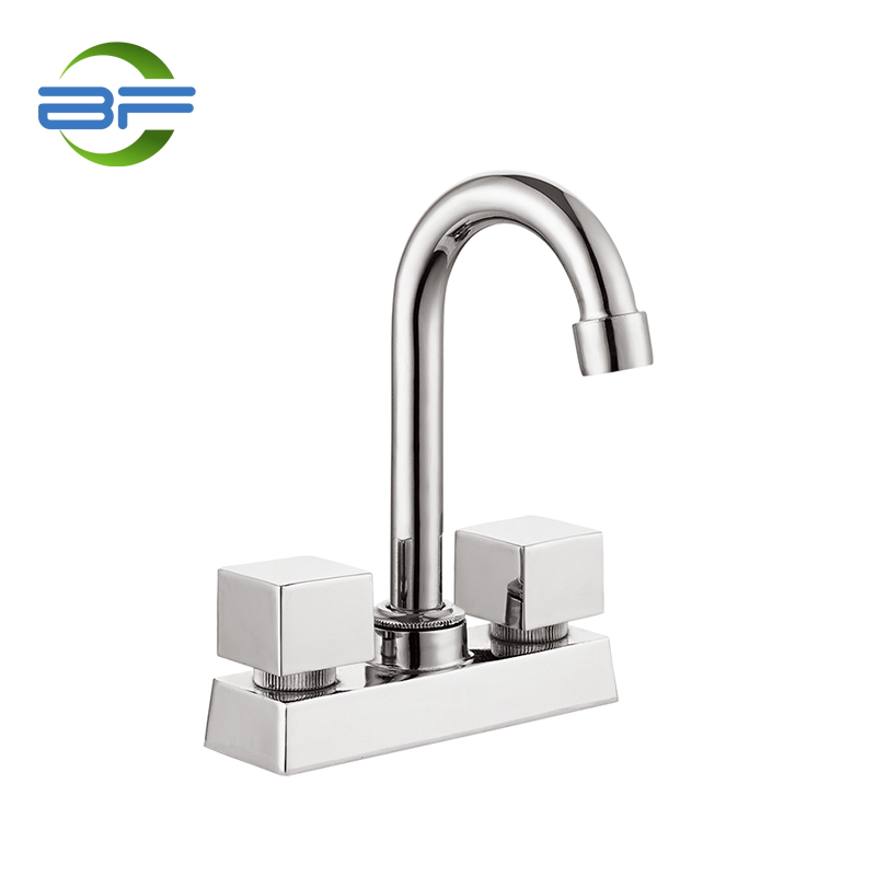 BM406 Brass 4 Inch Lavatory Faucet Banyo Sink Faucet na May Dalawang Handle