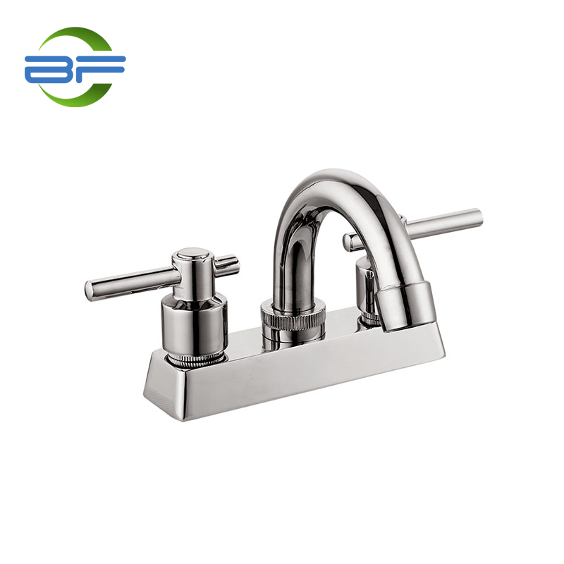 BM416 ก๊อกอ่างล้างหน้าทองเหลือง 4 นิ้ว Bathroom Sink Faucet with 2 Handle