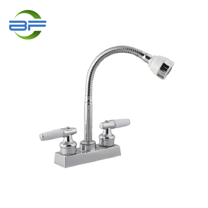 BM439 Brass 4 Inch Lavatory Faucet ຫ້ອງນ້ໍາ Sink Faucet ມີສອງມືຈັບ