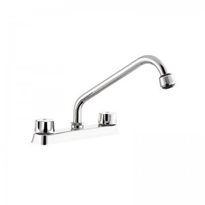 BM825 Brass 8 Inch Deck Mounted Faucet Dapur Dengan Dua Pemegang