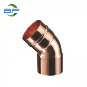 CP505 COPPER SOLDER RING 45 DEGREE STREET ELBOW