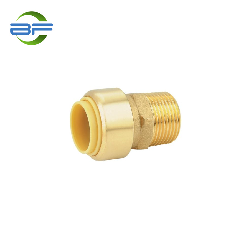 PPF004 BRASS PUSH FIT MALE COUPLING