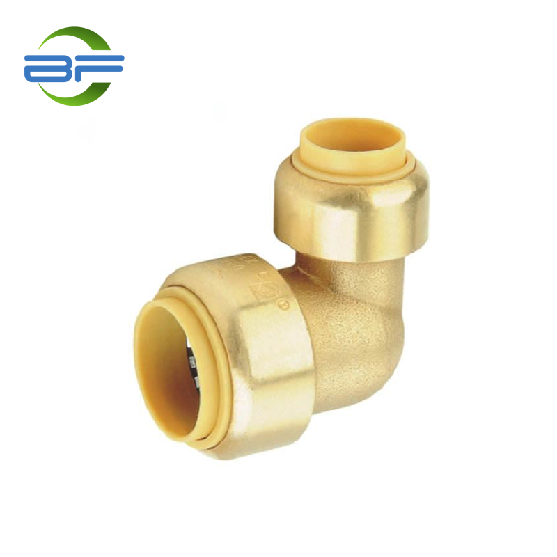 PPF007 BRASS PUSH FIT 90 REDUCING ELBOW