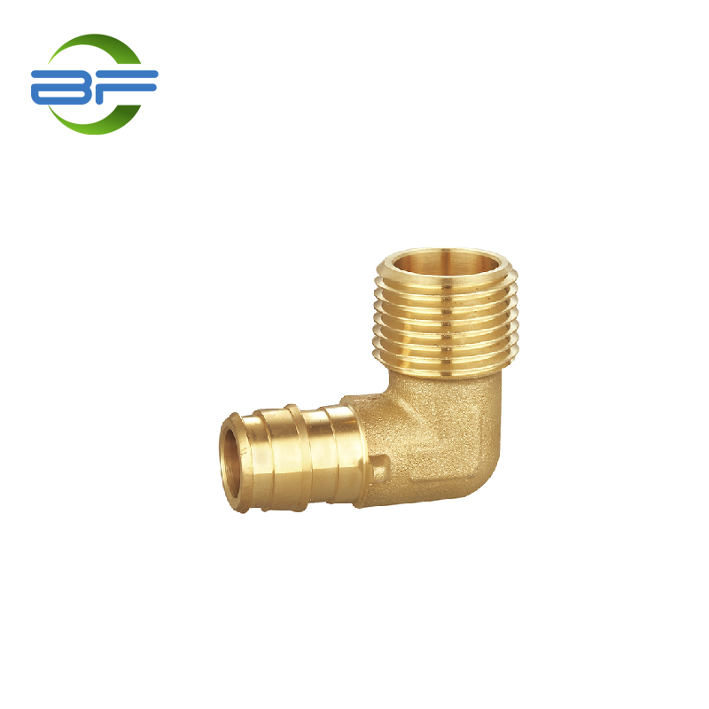 PXF211 BRASS PEX-A EXPANSION BARB MALE 90 DEGREE ElBOW