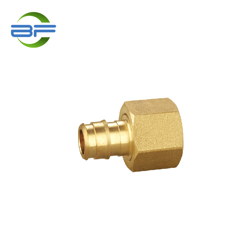PXF213 BRASS PEX-A EXPANSION BARB FEMALE SWIVEL ADAPTER