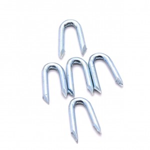 Galvanized Fence Staple U-Nails