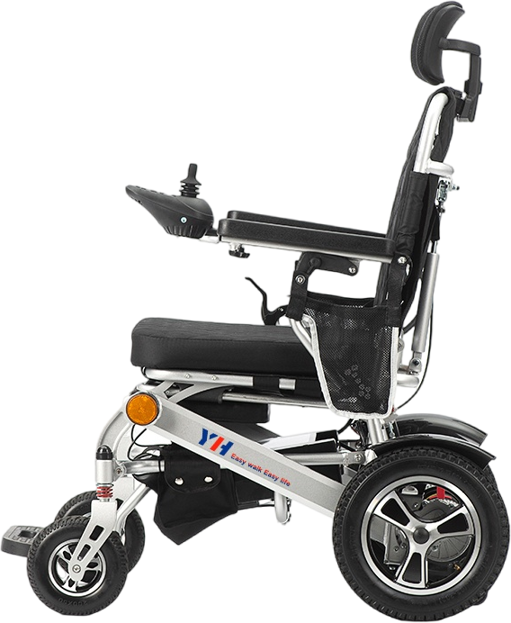 Нова дизајнирана електрична лежечка инвалидска количка лесна и пренослива инвалидска количка за инвалиди
