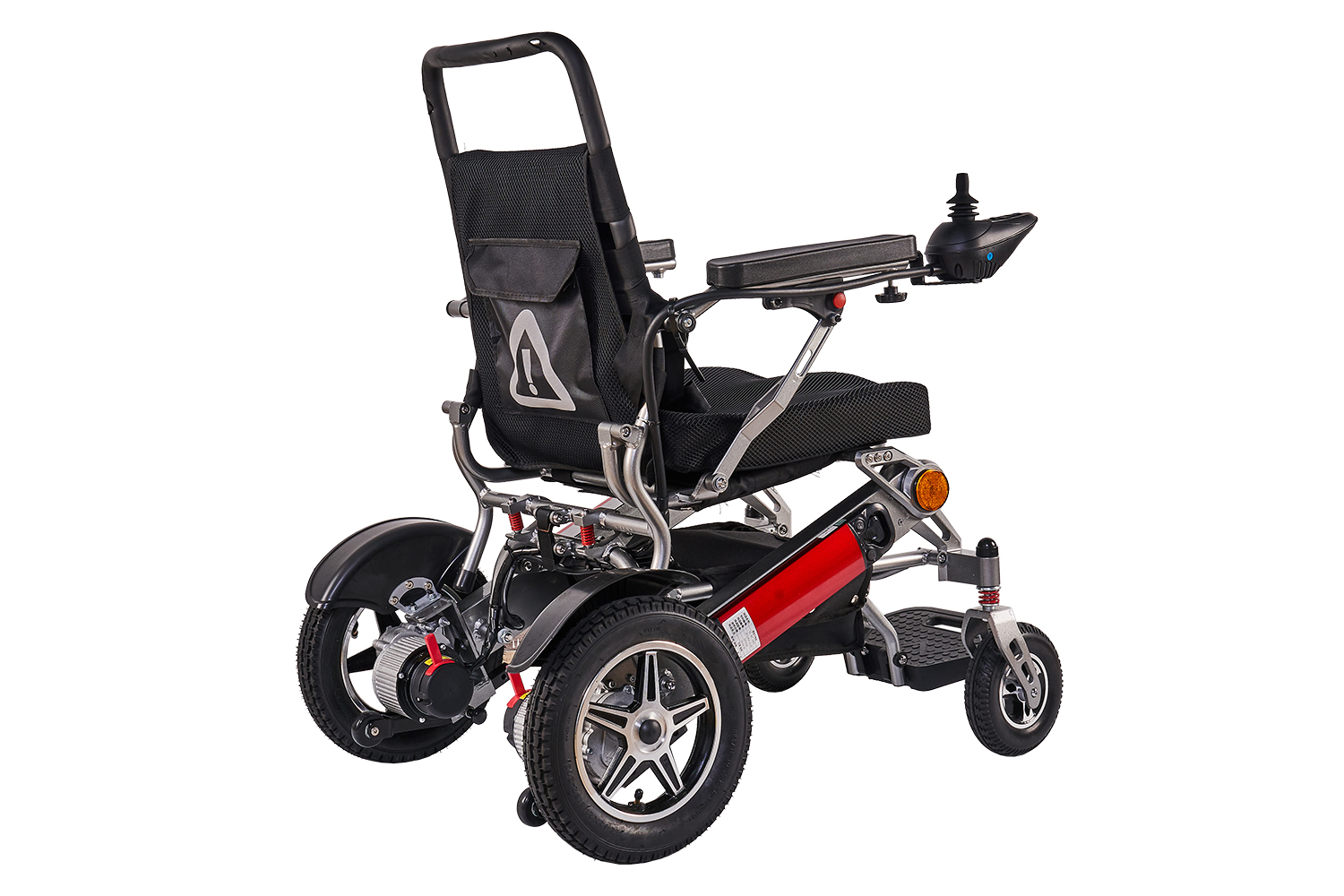 Електричната преклопна инвалидска количка од алуминиумска легура е најдобриот избор за постарите лица кога патуваат надвор