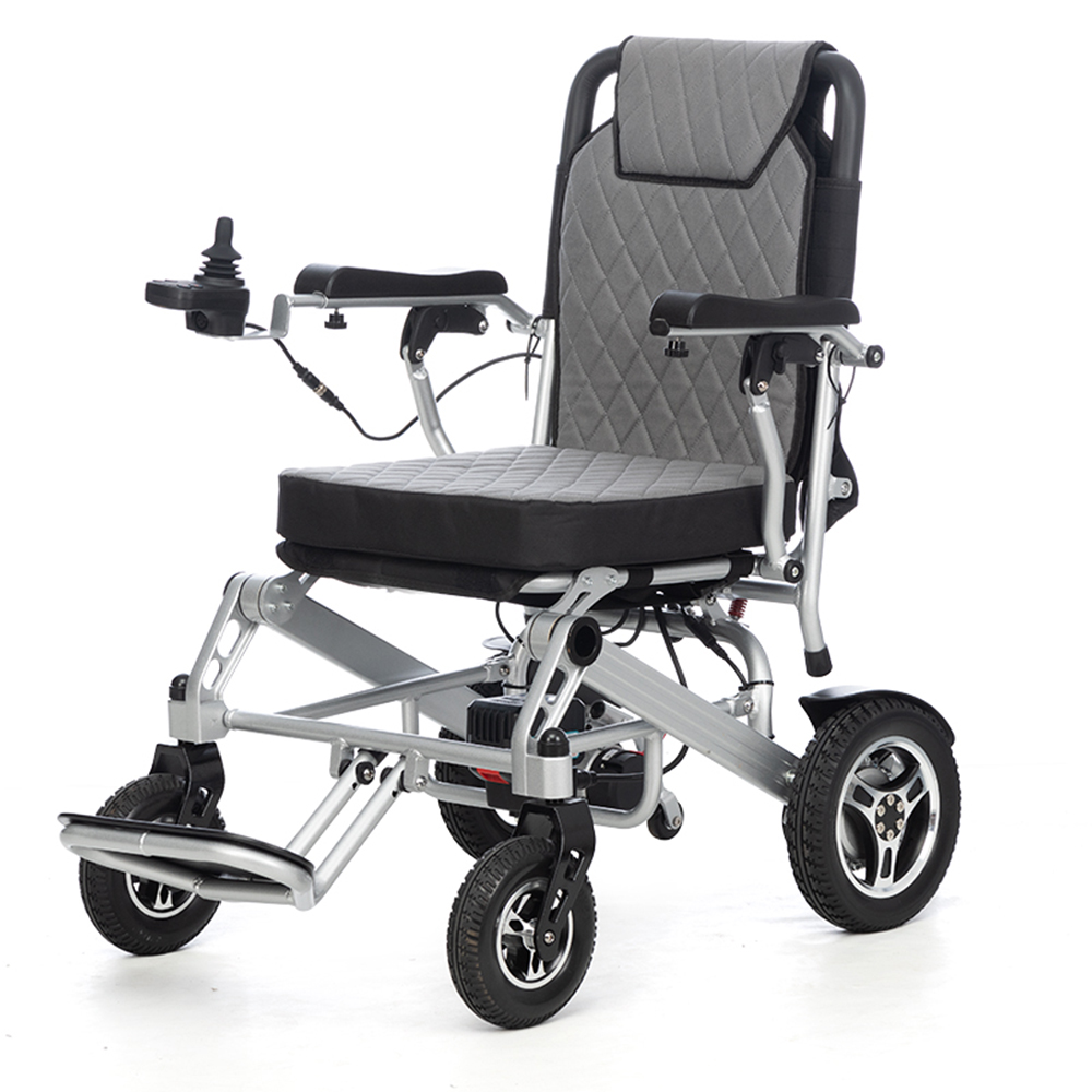 Ултра лесен преклопен електричен инвалидски инвалидски колички лесен за носење столче за моторизирано напојување со тркала