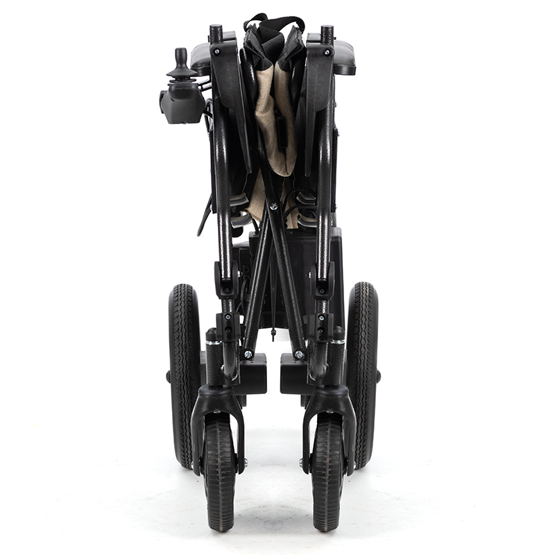 Електрична лесна преклопна инвалидска количка со рамка од алуминиумска легура (44,09 lbs)