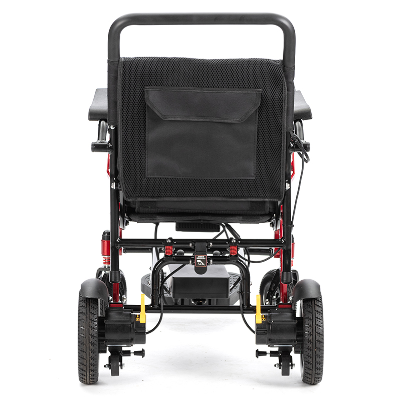 Рамка од легура на магнезиум ултра лесна преклопна електрична инвалидска количка 24V10Ah инвалидски колички со литиумски батерии