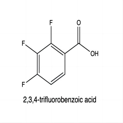 Immagine in primo piano dell'acido 2,3,4-trifluorobenzoico