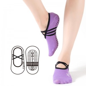 On behalf of the processing OEM round toe halter yoga socks socks can be customized LOGO yoga invisible socks full fat round toe socks