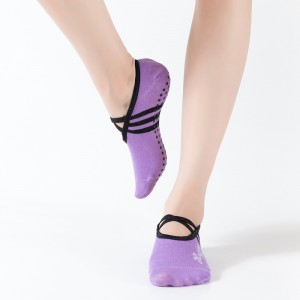 On behalf of the processing OEM round toe halter yoga socks socks can be customized LOGO yoga invisible socks full fat round toe socks