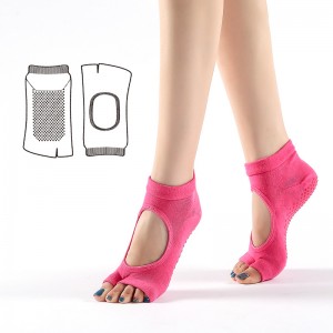 On behalf of the processing OEM two-toed socks Yoga Socks split toe yoga socks combed cotton halter fingerless Pilates socks