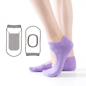 On behalf of the processing OEM new Yoga Socks combed cotton yoga socks towel bottom halter round head floor socks