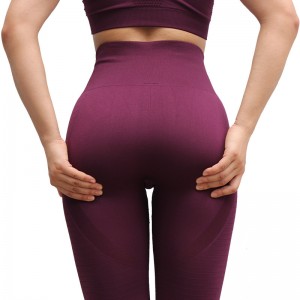 Processing OEM Non-Explosive Yoga Pants Outdoor Exercise Leggings Nine Points Women High-Waist Casual Running Hip-Lifting Fitness Pants Women