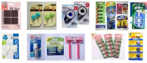 ස්වයංක්‍රීය Blister Card Toy Car, Scissor, Flashlight, Battery, Spark Plug, Lip Stick, Hook, Shaver, Pencil Packing Machine