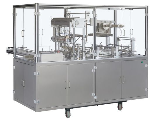Bt-400 3D tridimensional Perfume Cosmético Creme Loção Caixa Máquina de Embalar com Papel Celofane BOPP PVC